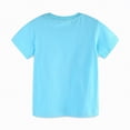 thumbnail image 4 of TOWED22 Toddler Boy Graphic Shirts, Dinosaur Short Sleeve Cotton Tshirt, Kids Summer Cars Tees Top Clothes(Sky Blue,1-2 Y), 4 of 6