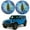 Blue, variant on Beast Eyes Headlight Decals, 3D Round Stickers and Decals for Jeep Wrangler, Stereo Eyes Headlight Decal Stickers (Blue)