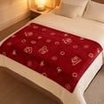 thumbnail image 4 of WWC Christmas Throw Blanket, 28x40 inch Soft Flannel Santa Christmas Plush Throw, Cozy Christmas Decor Blanket for Couch and Bedroom, 4 of 7