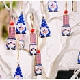 thumbnail image 3 of Clearance Under $5 Boovnll 4th of July Tree Decorations, 12Pcs Wooden Red White Blue Gnomes Memorial Day Ornaments, 4th of July Ornaments for Patriotic Party Hanging Decor, 4th of July Decorations, 3 of 4