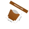thumbnail image 4 of Minkissy 100 Pcs Boîtes en Papier Kraft pour Frites, Rangement pour Collations à Emporter, 4 of 5