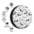 thumbnail image 3 of Bingfone Dachshund Dog Puppy Spare Tire Cover Weatherproof Universal Wheel Protectors for RV Camper Travel Trailer SUV Truck-15 inch, 3 of 8