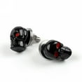 thumbnail image 1 of 2x Universal Motorcycle Black Skull License Number Plate Frame Screw Bolt, 1 of 3