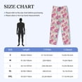 thumbnail image 4 of Bixox Men's Purple Watercolor Flowers Patterned Pajama Pants with Pockets Lounge Clothes for Home, 4 of 5