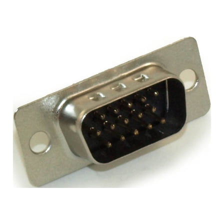 VGA/HD15 Male Cup/Circuit Board Connector, Solder Type