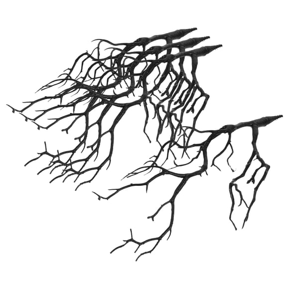 BRIGHTFUFU Decorative Tree Branches for Shelf Black Fake Branch Accessory Home Decoration