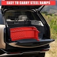 thumbnail image 6 of Heavy Duty Low Profile Car Ramps 8" Lift (2 Pack) - 8000LB Capacity Solid Steel Auto Ramps for Trucks, SUVs - Ideal for Oil Changes, Tire Rotation & Maintenance - 4000LB Per Ramp, Red, 6 of 6