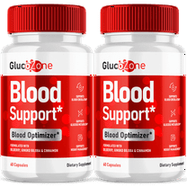 GlucoZone Blood Support Pills Advanced Formula Vitamin Supplement 120 Capsules