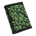 thumbnail image 2 of CHAQLIN Polyester Kids Trifold Wallet with Lightweight Easy Access Trifold Card Holder for Travel, Soccer Ball Splatter Print Children's Wallet, 2 of 5