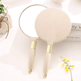 thumbnail image 4 of Hand Mirror, Handheld Mirror with Handle,High-definition retro makeup mirror beauty dressing portable carry-on, 4 of 5