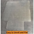 thumbnail image 3 of Heavy Duty Office Chair Mat for Carpeted Floors, 45x53 Inch Slip Resistant Under Desk Protector with Extended Lip for Easy Glide Rolling and Floor Protection, 3 of 6