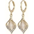 thumbnail image 1 of Boucle d'Oreille Bijoux Forme Tulipe Fête Vintage Luxe Étincelant Dangle, 1 of 6