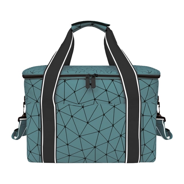 Bolsa de almuerzo térmica, bolsa de refrigeración para hombres y mujeres, portátil, impermeable, grande Verde
