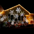thumbnail image 2 of Christmas White Snowflake Moving Spotlight LED Landscape Projector Light for Holiday Christmas Garden Indoor Outdoor Decoration, 2 of 12
