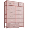 thumbnail image 2 of EnHomee Dressers for Bedroom with 14 Fabric Drawers Tall Dresser & Chests of Drawers Storage Tower for Living Room, Pink, 2 of 9