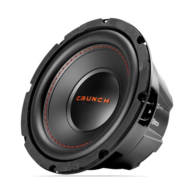 Crunch CRW8D4 8 Inch 250 Watt MAX Dual Voice Coil Car Subwoofer Speaker, Black
