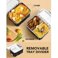 thumbnail image 6 of MPOW Cordless Electric Lunch Box, Heated Lunch Box Battery Powered with Automatic Scheduled Heating, 5.5 Cups Capacity, with Removable Tray Divider, Dishwasher Safe, for Hot Meals Anywhere, 6 of 10