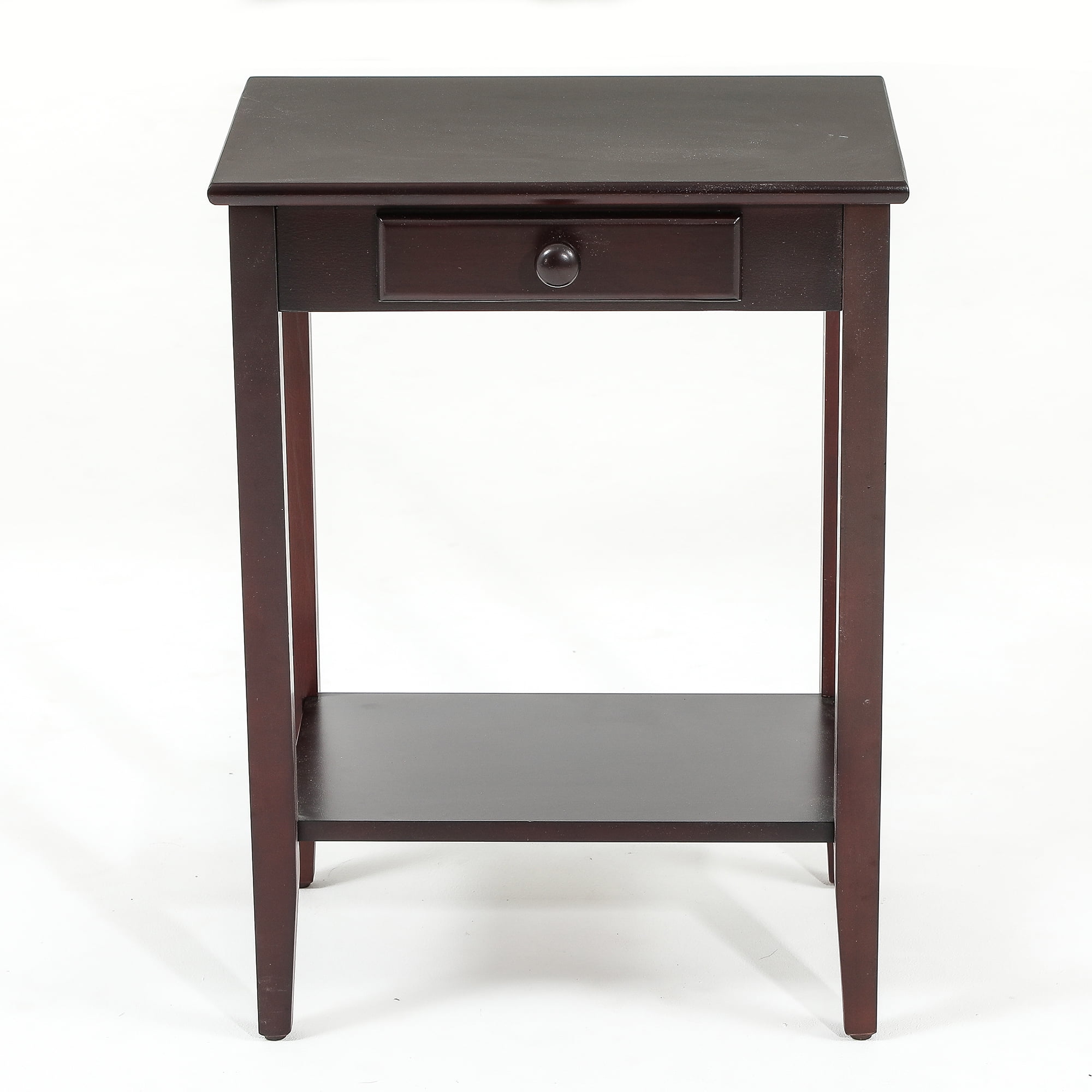 Espresso Single Drawer End Table