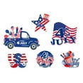 thumbnail image 3 of Noothes Independence Day Signs Decoration, 6Pcs 4th of July Patriotic Red White Blue Photo Props, Vase Decor Insert for Memorial Day, 4th of July Party Supplies, 3 of 8