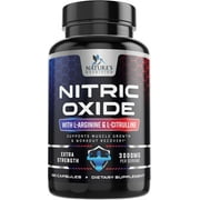 Nitric Oxide Booster Extra Strength 3000mg - 3X Strength L-Arginine & Citrulline, Best Nitric Oxide Supplements for Men, Supports Muscle, Heart Health, Energy Supplement, Bottled in USA, 120 Capsules