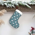 thumbnail image 6 of Salouo Elegant Flamingo Print Christmas Stockings,Large Xmas Stocking Set of 1 Holiday and Farmhouse Stocking for Christmas Holiday Party Decoration(17.7*11 Inch), 6 of 7