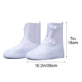 thumbnail image 3 of Orangide Unisex Rain Shoe Covers, Thickened Non Slip Reusable Waterproof Overshoes Portable Wear Resistant for Men Women Outdoor Walking Cycling, 3 of 8