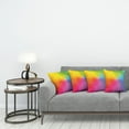 thumbnail image 3 of Ambesonne Rainbow Throw Pillow Cover 4 Pack, Vibrant Radiant Colors, 24", Multicolor, 3 of 5