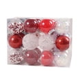 thumbnail image 2 of Hvmvliv Christmas Tree Ornaments (24pcs-6cm) Christmas Ball Ornaments Plastic Shatterproof Christmas Tree Decorations Electroplated Christmas Tree Hanging Balls Party Decorations Red, 2 of 3