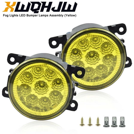 Front Bumper Fog Light Driving Lamp Yellow Lens Kit For Ford Freestyle 2005-2007