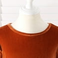 thumbnail image 6 of HCNTES Toddler Girls Tutu Dresses Long Sleeve Ruffle Fall Winter Holiday Star Sequin Dress(Q111-Orange,2-3 Years), 6 of 9