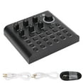 thumbnail image 3 of Podcast Mixer Sound Card, Voice Change High Bass Adjustment Professional One Touch Mute Live Sound Card 12 Warm Up Sound Effects For Live Broadcast, 3 of 8