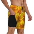 thumbnail image 3 of Balery 3D Sunflowers Mens Swim Trunks Swim Shorts for Men Quick Dry Inseam Beach Shorts with Compression Liner Pocket-Small, 3 of 9