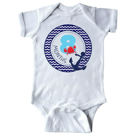 Eight Months Old Nautical Anchor Infant Creeper (Best Gifts For 16 Month Old Girl)