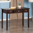 thumbnail image 2 of Winsome Burke 3-Drawer Transitional Solid Wood Writing Desk in Coffee, 2 of 10