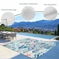 thumbnail image 6 of Outdoor Rug 5x7 ft Blue Coastal Nautical Ocean Waterproof Outdoor Patio Rug Mat Non Slip Outside Area Rugs Carpet for RV,Camping,Porch,Deck,Pool,Balconybackyard,Seashell Starfish Seagrass, 6 of 9