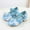 Blue, variant on Liyamei Girls Sandals Closed Toe Heels Wedding Party Shoes Sequins Bow For Toddler Girls Dress Sandals Size Blue 3-3.5 Years