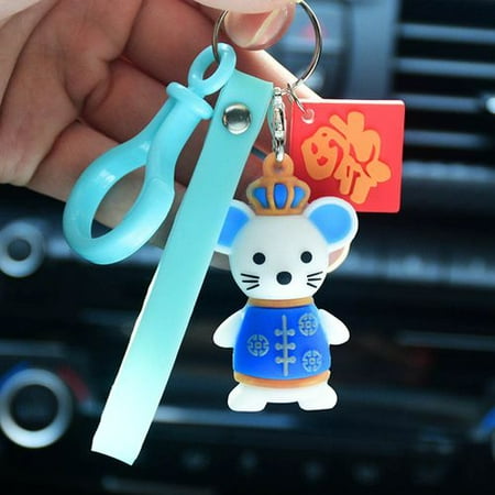 KABOER Chinese Zodiac Year Rat Keychain New Year Rat Ornament 2020 New Year Keychain Pendant Charms Chinese New Year Eve Party Suuplies Favor Gifts