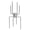 1 pack, variant on Heavy Duty Stainless Steel 8 Prong Barbecue Fork Outdoor Grilling Fork Suitable for Outdoor Grilling and Rotisserie