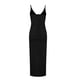 thumbnail image 5 of Moda para mujer Verano Slim Fit Sexy Color sólido Cuello en V Sin mangas Tirantes Vestido con abertura Pompotops qyievc2259, 5 of 8