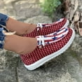 thumbnail image 5 of Women's Casual Canvas Shoes Flat Low Top Leopard Print  Shoes Slip On Lace Up Round Toe Shoes, 5 of 9