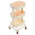 thumbnail image 4 of MOVTOTOP White Simulated Mini Cart for Decorative Use Crafted with Plastic and High Realism 3layer Design, 4 of 8