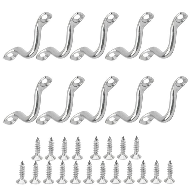 10 Pièces Boucles D'Arrimage Œillets Pont Bateau En Acier Inox 316 – Kit Haut De Gamme Pour Kayak, Canoë, SUP & Voilier
