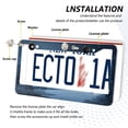 thumbnail image 3 of Aluminum License Plate Frame 2 Pack Car Exterior Accessory Car Tag Holder for Front Rear Plates Cars Decor Mysterious Christmas Night Scene, 3 of 7