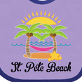 thumbnail image 4 of Inktastic St. Pete Beach Florida Vacation Girls Baby Bib, 4 of 4