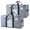 Silver, variant on Extra Large Moving Bags Heavy Duty Storage Totes Wrap Around Handles Packing Bags for Dorm Room Essentials 2 Pieces Silver