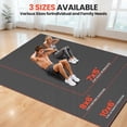 thumbnail image 6 of THAILE Extra Large Exercise Mat 8'x6', 1/3 Inch Thick Non-Slip Workout Mat for Home Gym, High-Density Exercise Mats for Floor, Cardio, Yoga, MMA & Weights, 6 of 6