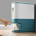 thumbnail image 3 of EGNMCR Household Bucket Storage Box Metering Cylinder with Automatic Rice Storage Tank Drawer Locks, 3 of 7