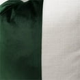 thumbnail image 4 of MICHAEL AMINI Caleb 21x21" Square Velvet Accent Pillow in Forest/White Set of 2, 4 of 4