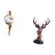 thumbnail image 5 of Figura artística de cabeza de ciervo de resina, escultura abstracta de animal, adorno único para mesa, ideal para regalar, decoración del hogar o exhi, 5 of 8