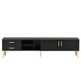 thumbnail image 4 of Dasun Modern TV Stand with 5 Champagne legs - Durable, stylish, spacious, versatile storage TVS up to 77", 4 of 9